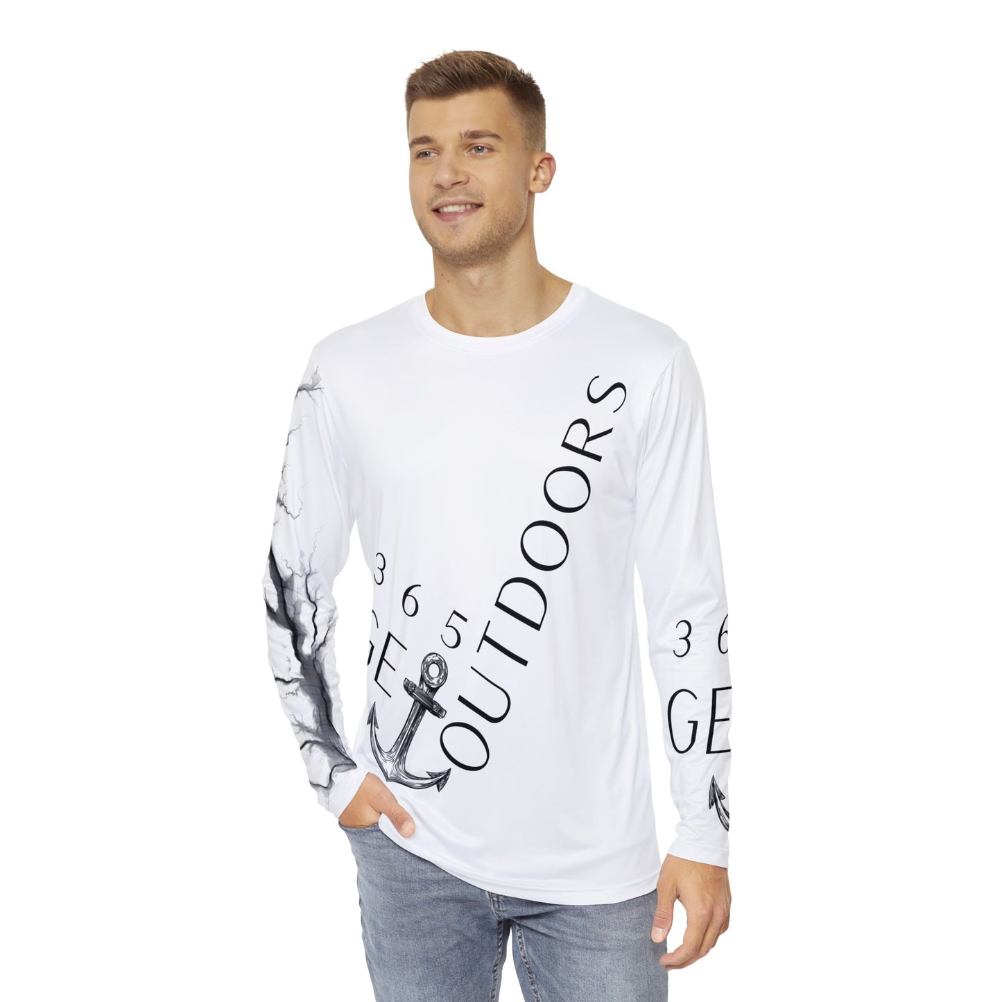 When We See Fish; We Go Fishing Polyester Long Sleeve