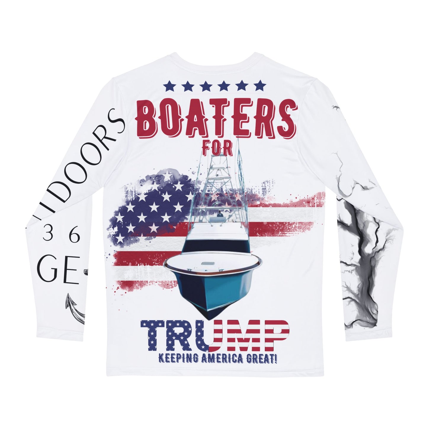 Boaters For Trump Polyester Long Sleeve